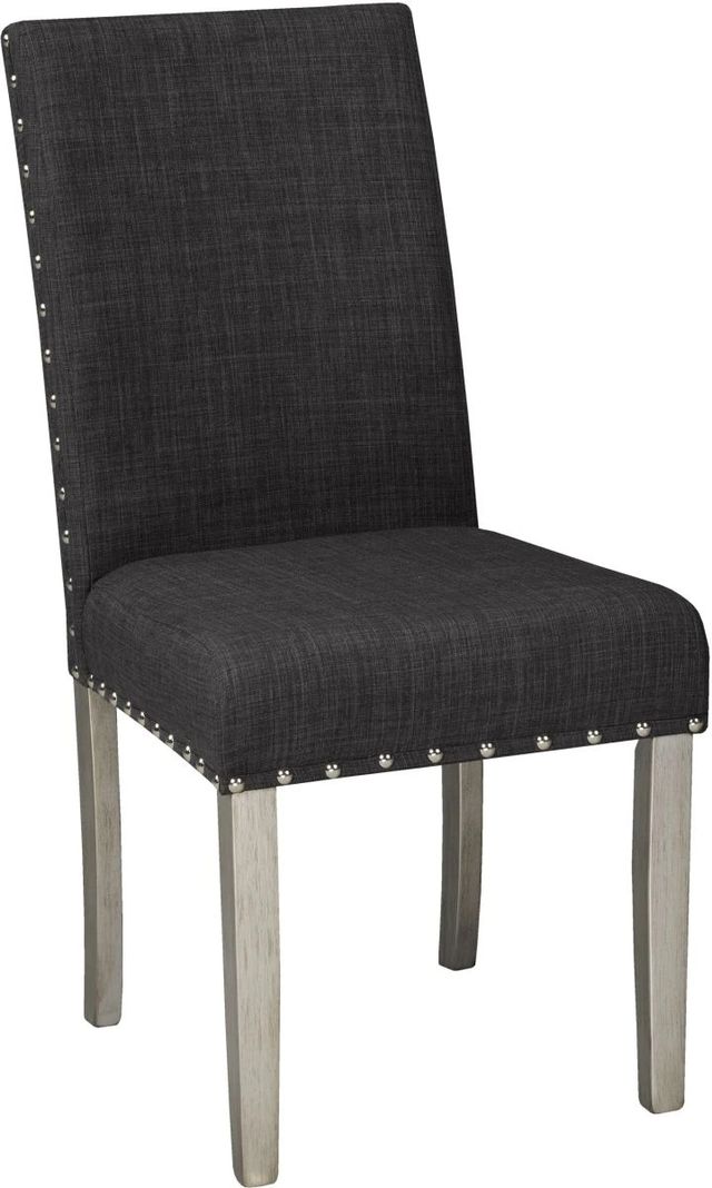 Brassex Inc. Bella 2-Piece Brown/Dark Grey Side Chair Set-0