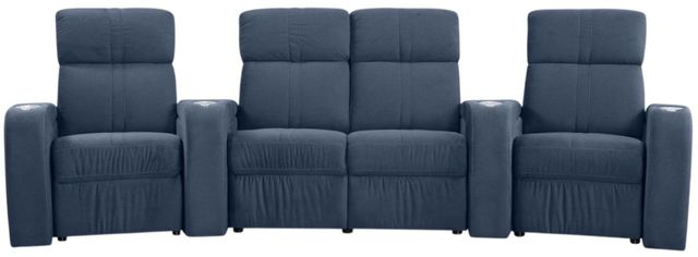 Palliser® Furniture Customizable Flicks 4-Seat Power Reclining Curved Home Theater Seating-2