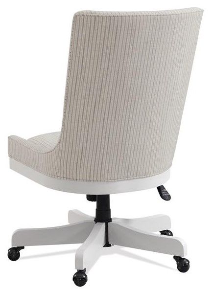 Riverside Furniture Osborne Gray/Winter White Upholstered Desk Chair-3