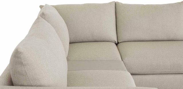 Bassett® Furniture Customizable Beckham 5-Piece Bumper Modular Sectional with Console-3