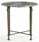 A.R.T. Furniture® Roberti Gray End Table with Bronze Base-0