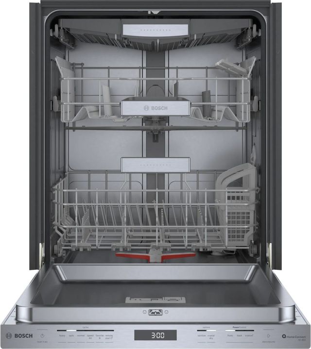 Bosch® 800 Series 24" Stainless Steel Top Control Built In Dishwasher-1