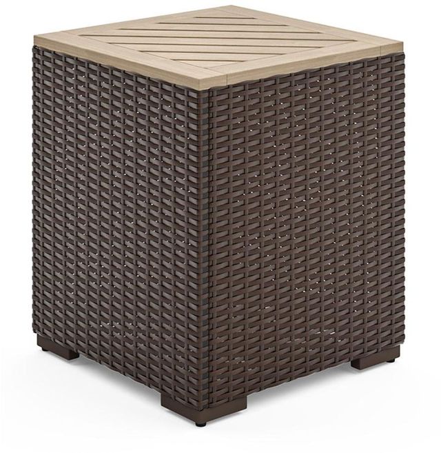 homestyles® Palm Springs Brown End Table with Removable Top-1
