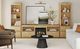 Elements International Rosalie Natural 82" TV Console with Fireplace Insert-1