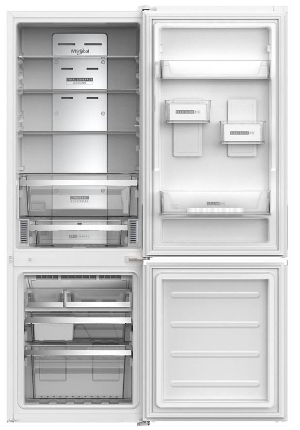 Whirlpool® 24" 13.0 Cu. Ft. White Bottom Freezer Refrigerator-1