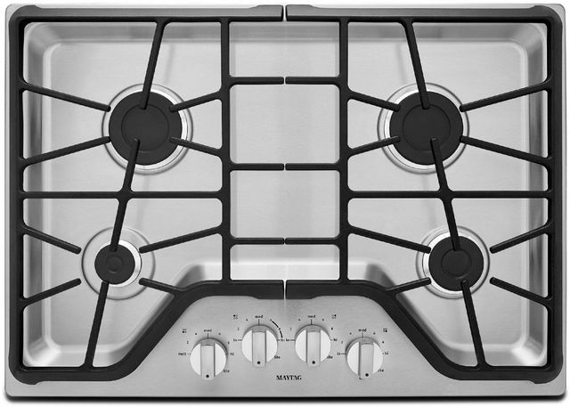 Maytag® 30" Stainless Steel Gas Cooktop-0