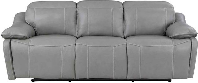Steve Silver Co. Alpine Gray Dual-Power Reclining Sofa-0