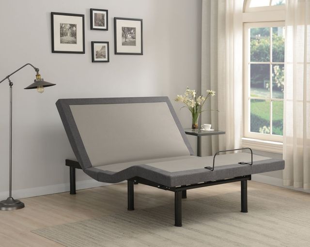 Coaster® Clara Black/Grey Queen Adjustable Bed Base-5