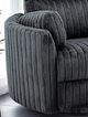 Furniture of America® Belper Dark Gray Power Glider Recliner with Swivel-2