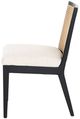 Four Hands Antonia Brushed Ebony/Savile Flax Dining Side Chair-3