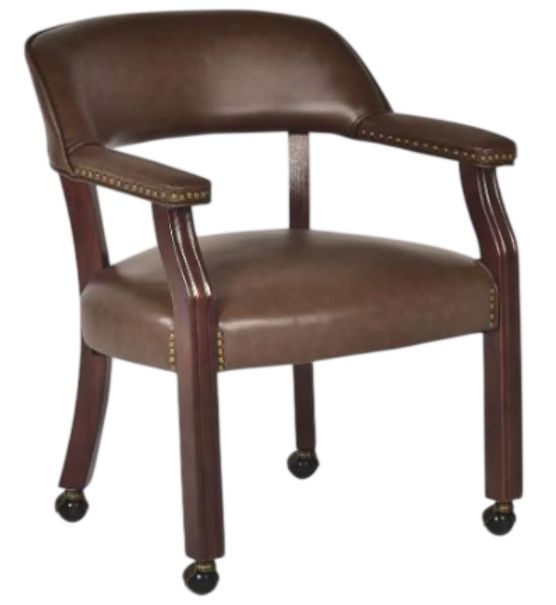 Steve Silver Co.Tournament 5-Piece Medium Cherry Game Table Set-3