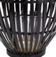 A & B Home Black Bamboo Lantern-4
