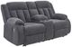 Signature Design by Ashley® Observation Steel Double Power Reclining Reclining Loveseat with Console-0
