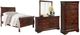 Signature Design by Ashley® Alisdair 4-Piece Dark Brown King Sleigh Bed Set-0