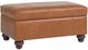 Smith Brothers Customizable 900 Leather Storage Ottoman with Turned Leg-0