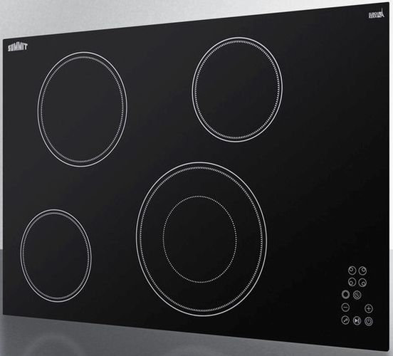 Summit® 30" Black Electric Cooktop-3