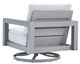 Signature Design by Ashley® Hurley Park Gray Aluminum/Fabric Outdoor Swivel Chair-2