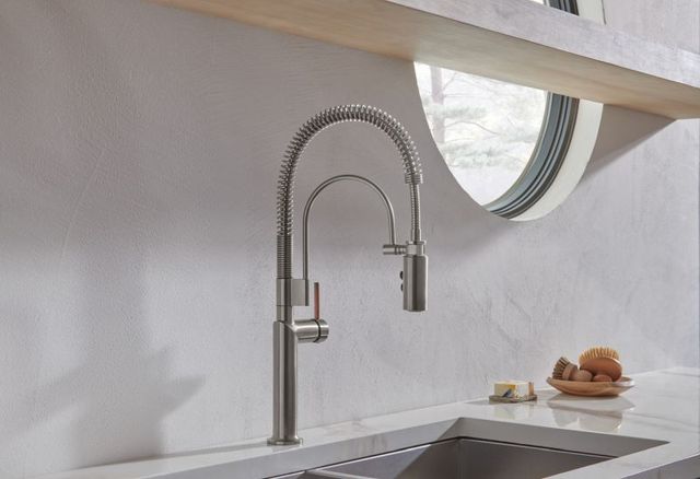 Brizo Odin® Brilliance® Luxe Steel® Semi-Professional Kitchen Faucet-2