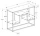 Monarch Specialties Inc. Espresso 48"L with Black Metal Hall Console Table-3