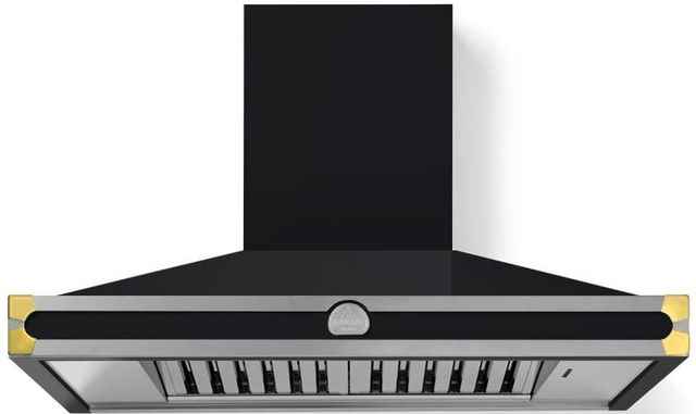 La Cornue CornuFé 110 43" Matte Black Wall Mounted Chimney Hood-0
