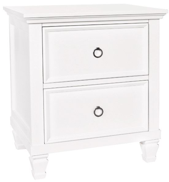 New Classic® Home Furnishings Tamarack 4-Piece White California King Panel Bedroom Set-4