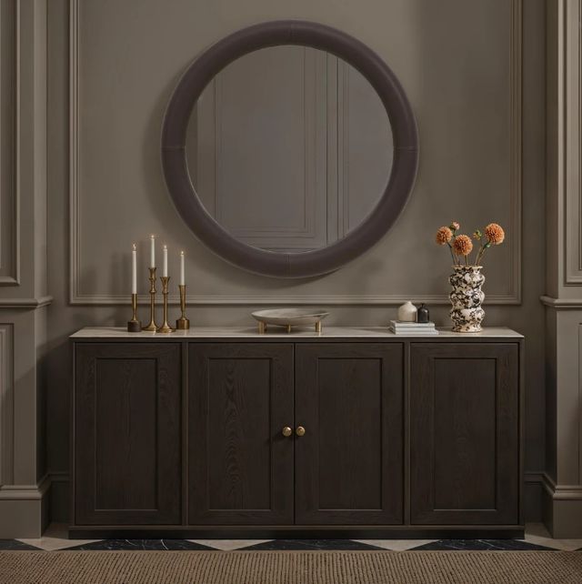 Renwil® Porto Dark Brown Accent Mirror-1