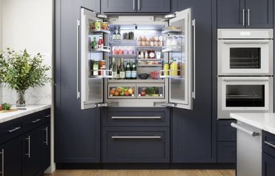 Thermador Freedom 36 Inch 20.1 Cu Ft Panel Ready Built In French Door Refrigerator