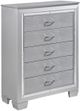 Allura Silver 5-Drawer Chest-0