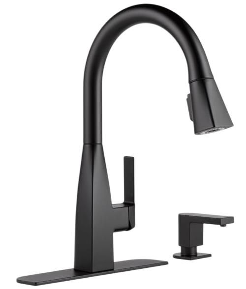 Peerless Xander® Matte Black Single Handle Pull-Down Kitchen Faucet-3