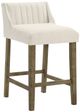 Armen Living Fauna 3-Piece Putty Brown/White Counter Stool Set-0