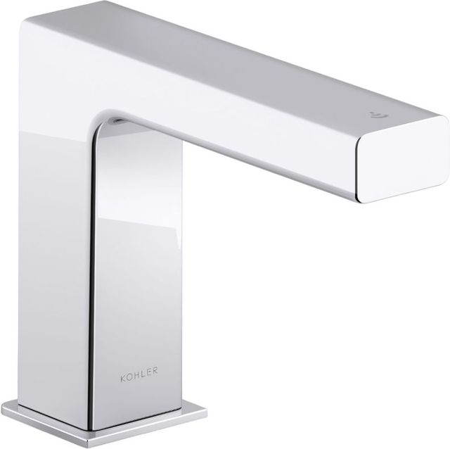 KOHLER® Strayt™ Polished Chrome Touchless Faucet with Kinesis® Sensor Technology, Hybrid-Powered-0