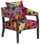 Crestview Collection Flora Brown/Pink Accent Chair-0
