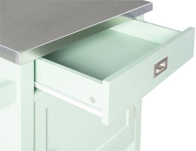 Linon Sydney Green Apartment Cart-2