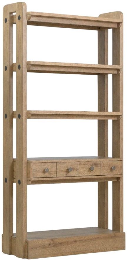 Hooker® Furniture Kalamazoo Aged Oak Bookcase-0