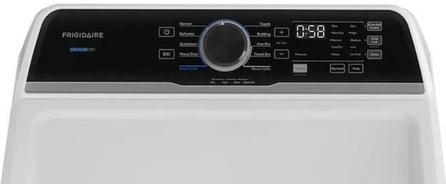Frigidaire® 7 Cu. Ft. White Front Load Gas Dryer with Quick Dry Cycle-3