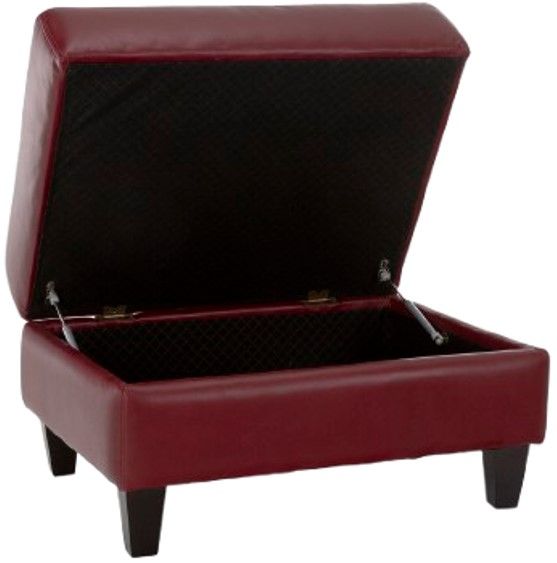 Decor-Rest® Furniture LTD Customizable Alessandra Connections Leather Storage Ottoman-1