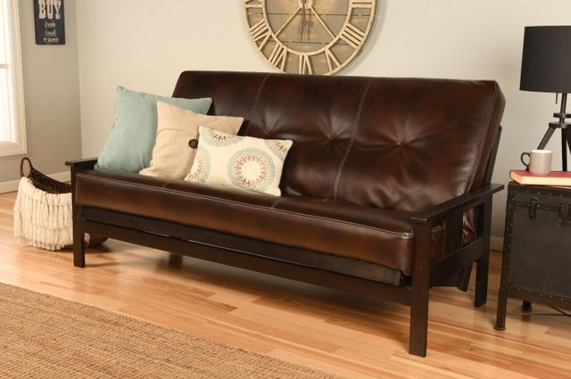 Kodiak Furniture Monterey Oregon Trail Java/Espresso Full Futon with Mattress-1