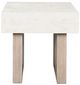 Signature Design by Ashley® Jorlaina Light Grayish Brown Square End Table-1