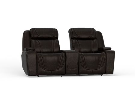 Chiller Power Leather Loveseat