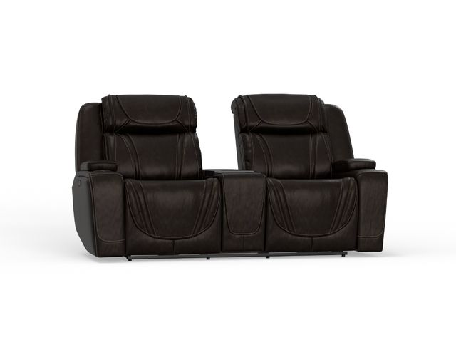 Chiller Power Leather Loveseat-0