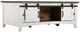 International Furniture Direct Pueblo Brown Cocktail Table with White Base-2