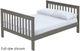 Crate Designs™ Furniture Graphite Full XL Tall Mission Lower Youth Bunk Bed-0