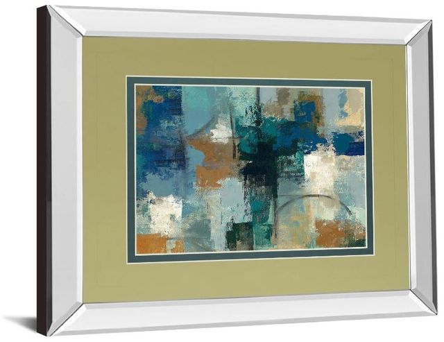 Classy Art Jasper Lagoon by Silvia Vassileva Mirror Framed Wall Art-1