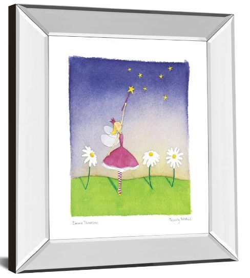 Classy Art Felicity Wishes I by Emma Thomson Mirror Framed Wall Art-1