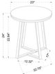 Coaster® Hugo 2-Piece White Occasional Table with Matte Black Base Set-4
