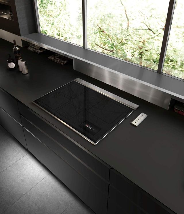 Wolf® 30" Black Induction Cooktop-2