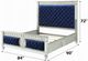 ACME Furniture Varian Blue/Silver Eastern King Upholstered Panel Bed-2