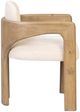 Four Hands Woltz Crypton Wayfarer Snow/Drifted Oak Dining Chair-3