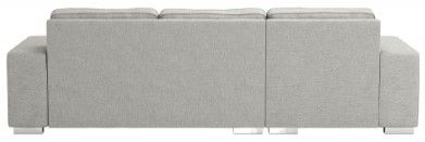 Zuo® Modern Brickell 2-Piece Light Gray Left-Arm Facing Sofa Sectional and Chaise-3