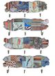 A & B Home 4-Piece Multi-Colored 7" Wall Decor with Hook Set-0